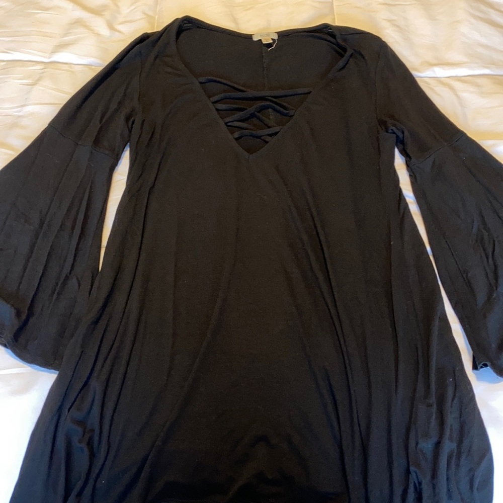 Jersey bell sleeve top